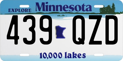 MN license plate 439QZD