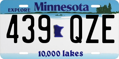 MN license plate 439QZE
