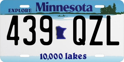 MN license plate 439QZL