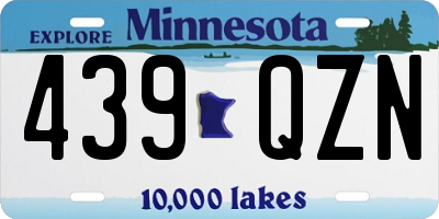 MN license plate 439QZN