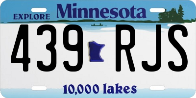 MN license plate 439RJS