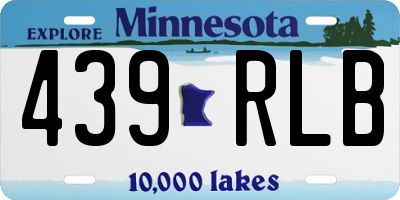 MN license plate 439RLB