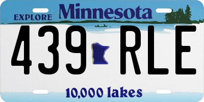 MN license plate 439RLE