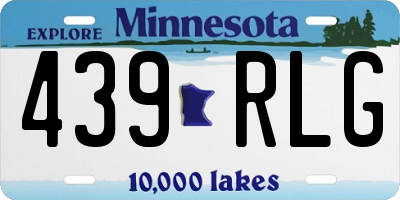 MN license plate 439RLG