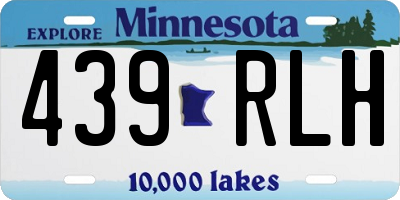 MN license plate 439RLH