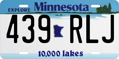 MN license plate 439RLJ