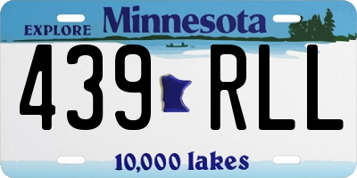 MN license plate 439RLL