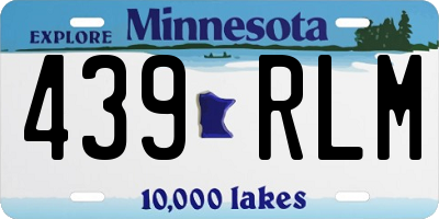 MN license plate 439RLM