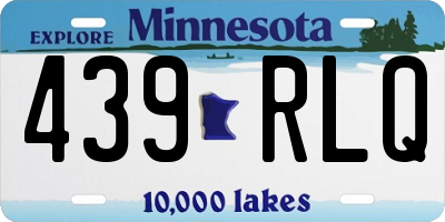 MN license plate 439RLQ