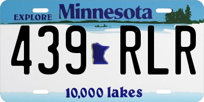 MN license plate 439RLR