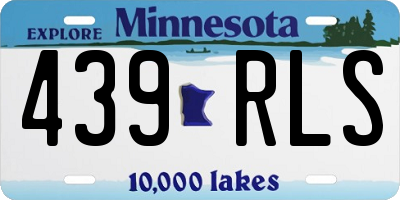MN license plate 439RLS