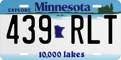 MN license plate 439RLT