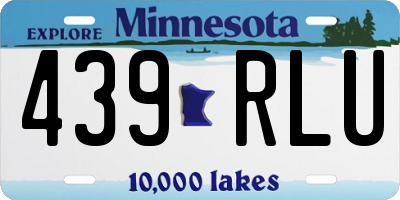 MN license plate 439RLU