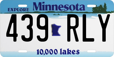 MN license plate 439RLY