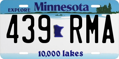 MN license plate 439RMA