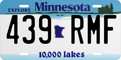 MN license plate 439RMF