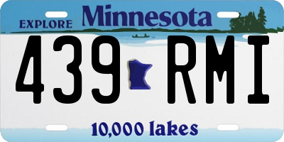 MN license plate 439RMI