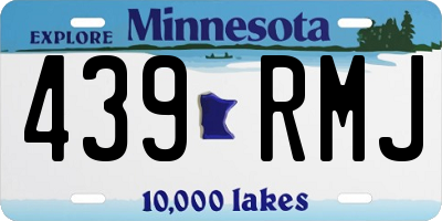 MN license plate 439RMJ