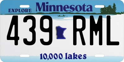 MN license plate 439RML