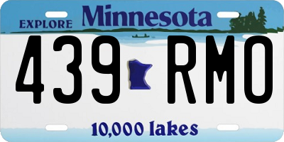 MN license plate 439RMO