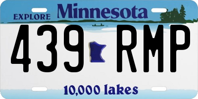 MN license plate 439RMP