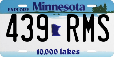 MN license plate 439RMS