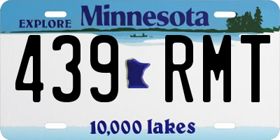 MN license plate 439RMT