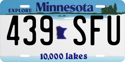 MN license plate 439SFU