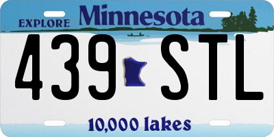 MN license plate 439STL