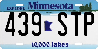 MN license plate 439STP
