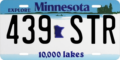 MN license plate 439STR