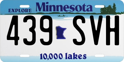 MN license plate 439SVH