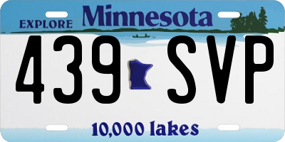 MN license plate 439SVP