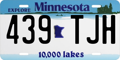 MN license plate 439TJH
