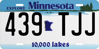 MN license plate 439TJJ