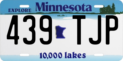 MN license plate 439TJP