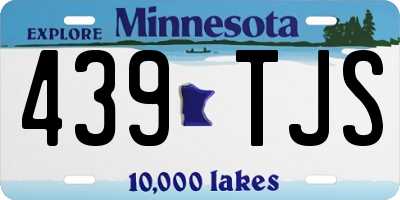 MN license plate 439TJS
