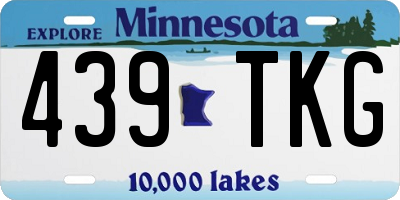 MN license plate 439TKG