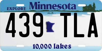 MN license plate 439TLA