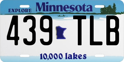 MN license plate 439TLB