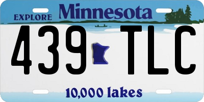 MN license plate 439TLC