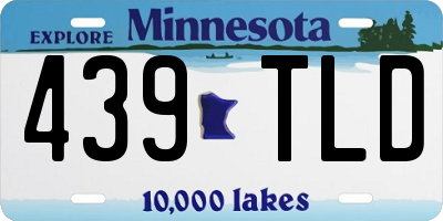 MN license plate 439TLD