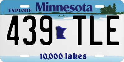 MN license plate 439TLE