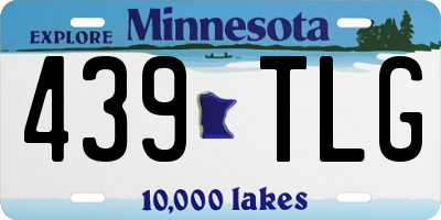 MN license plate 439TLG