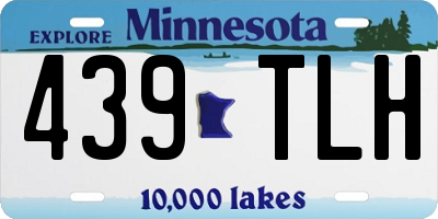 MN license plate 439TLH