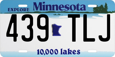 MN license plate 439TLJ