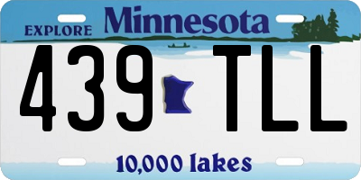MN license plate 439TLL