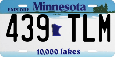 MN license plate 439TLM