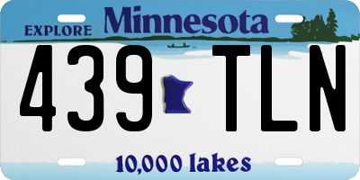 MN license plate 439TLN