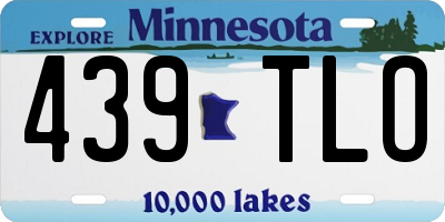 MN license plate 439TLO